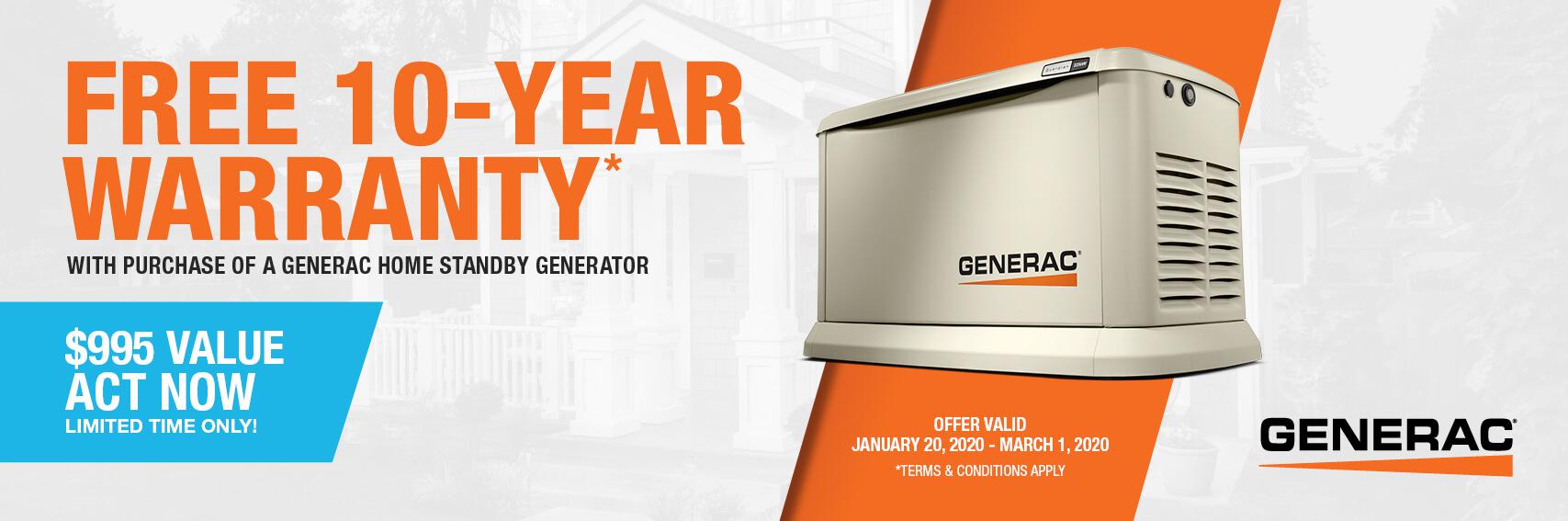 Homestandby Generator Deal | Warranty Offer | Generac Dealer | Germantown, MD
